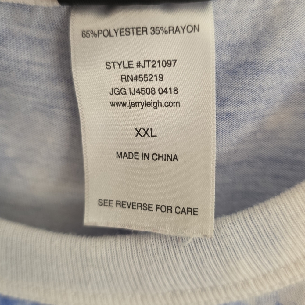 Modern Lux Blue Tie-Dye Peace Tank Top - Picture 3 of 5